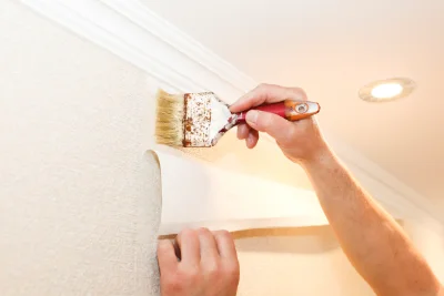 Pose de papier peint à Juzes — revêtements muraux et toiles de verre